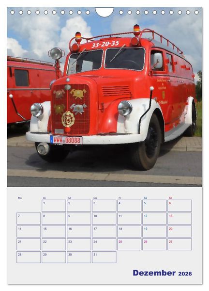 Produktbild: FEUERWEHR-Legende (Wandkalender 2026 DIN A4 hoch), CALVENDO Monatskalender