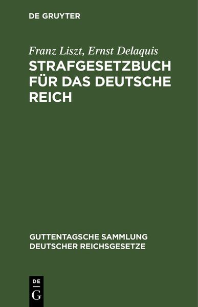 Produktbild: Strafgesetzbuch f&uuml;r das Deutsche Reich