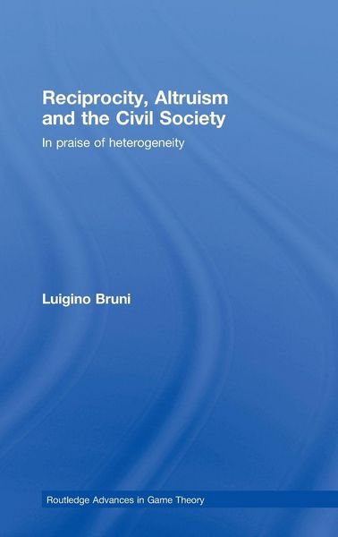 Produktbild: Reciprocity, Altruism and the Civil Society