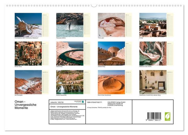 Produktbild: Oman - Unvergessliche Momente (hochwertiger Premium Wandkalender 2026 DIN A2 quer), Kunstdruck in Hochglanz