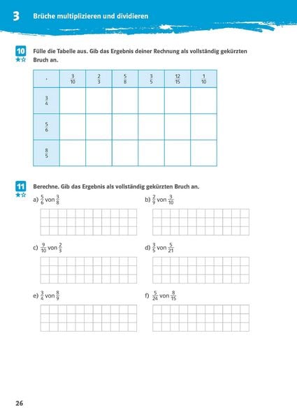 Produktbild: 10-Minuten-Training Rechnen mit Br&uuml;chen. Mathematik 5./6. Klasse