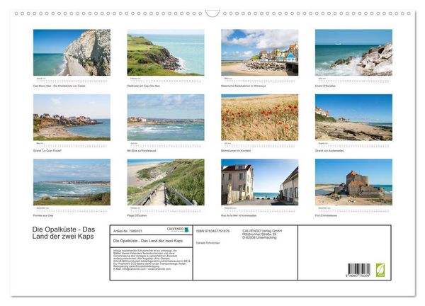 Produktbild: Die Opalk&uuml;ste - Das Land der zwei Kaps (Wandkalender 2026 DIN A2 quer), CALVENDO Monatskalender