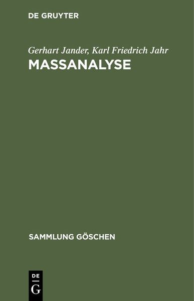 Produktbild: Ma&szlig;analyse