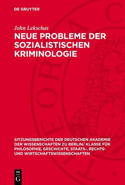 Produktbild: Neue Probleme der sozialistischen Kriminologie