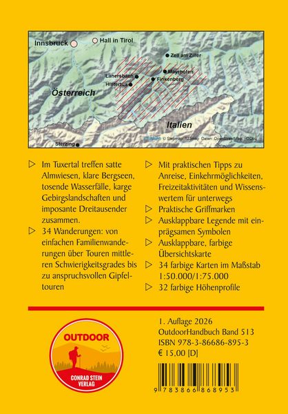 Produktbild: Tuxertal und Umgebung 34 Touren zwischen Almwiesen und imposanten Dreitausendern