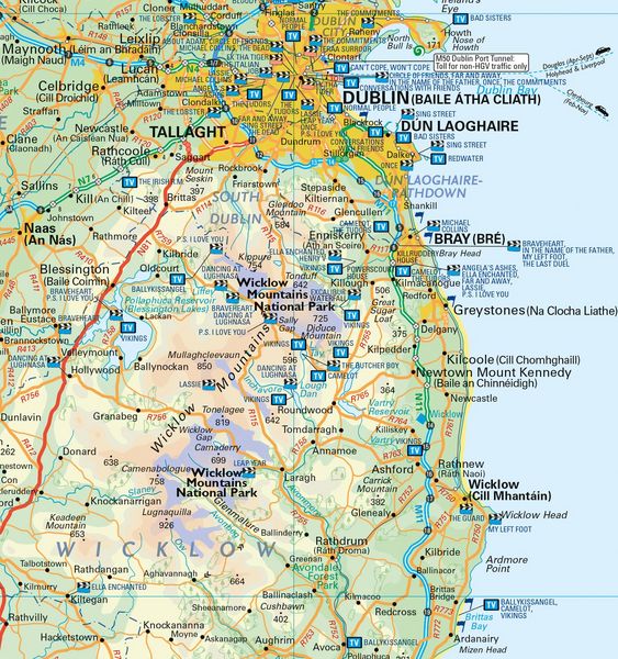 Produktbild: Collins Ireland Film and TV Location Map