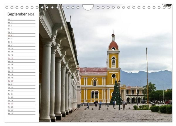 Produktbild: Nicaragua - Vulkane und Kolonialarchitektur (Wandkalender 2026 DIN A4 quer), CALVENDO Monatskalender