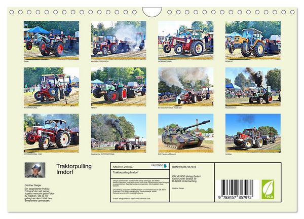 Produktbild: Traktorpulling Irndorf (Wandkalender 2026 DIN A4 quer), CALVENDO Monatskalender