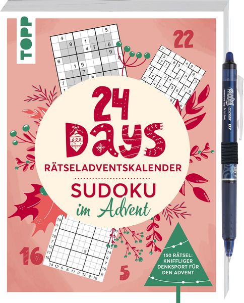 Produktbild: 24 DAYS R&Auml;TSELADVENTSKALENDER &ndash; Sudoku im Advent. Mit original PILOT Stift!