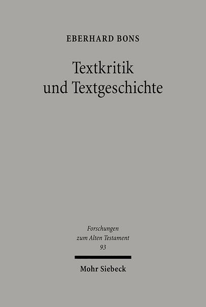 Produktbild: Textkritik und Textgeschichte