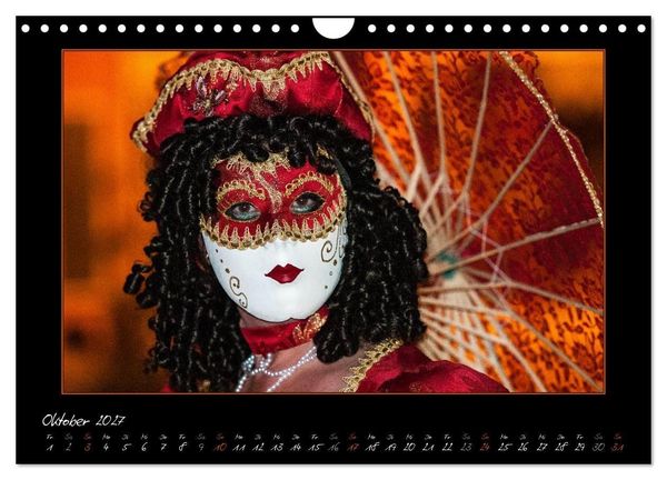 Produktbild: Venezianische Masken in Ludwigsburg (Wandkalender 2027 DIN A4 quer), CALVENDO Monatskalender
