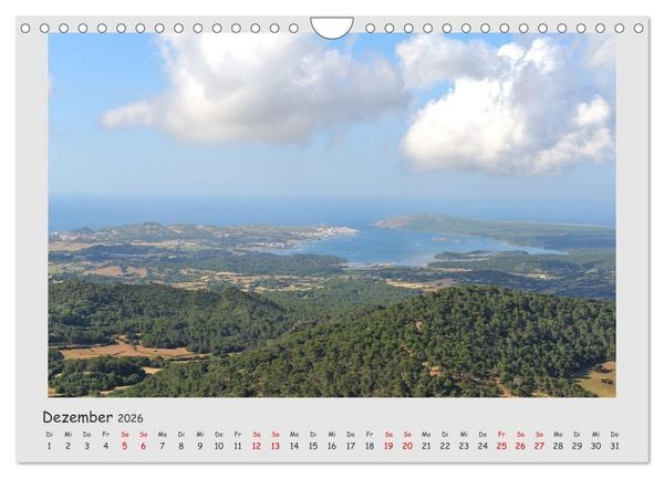 Produktbild: Menorca, die sch&ouml;ne Schwester (Wandkalender 2026 DIN A4 quer), CALVENDO Monatskalender