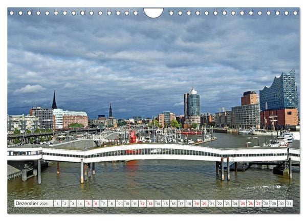 Produktbild: Hamburg mit Hafengeburtstag (Wandkalender 2026 DIN A4 quer), CALVENDO Monatskalender