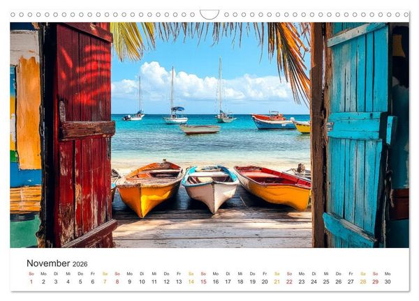 Produktbild: Cura&ccedil;ao - paradiesische Insel in der Karibik (Wandkalender 2026 DIN A3 quer), CALVENDO Monatskalender