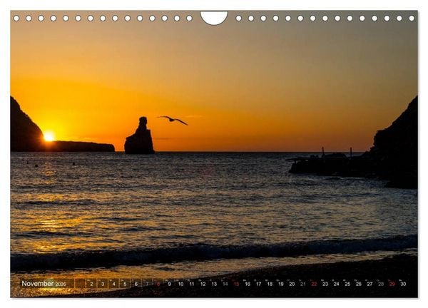 Produktbild: Ibiza K&uuml;ste, Buchten und Str&auml;nde (Wandkalender 2026 DIN A4 quer), CALVENDO Monatskalender