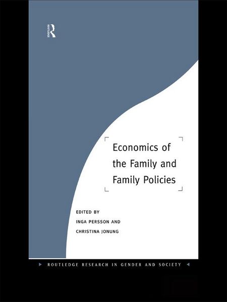 Produktbild: Economics of the Family and Family Policies