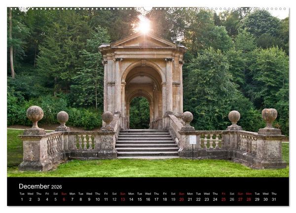 Produktbild: The Lovely Gardens of South England (High Quality Premium Wall Calendar 2026 DIN A2 landscape),CALVENDO 12 Month Wall Calendar
