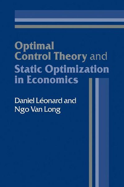 Produktbild: Optimal Control Theory and Static Optimization in Economics
