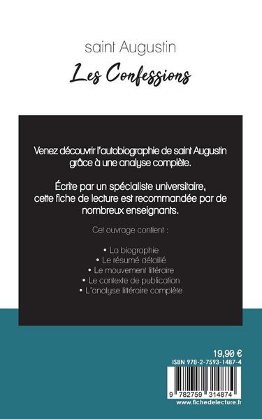 Produktbild: Les Confessions de Saint Augustin (fiche de lecture et analyse compl&egrave;te de l'oeuvre)