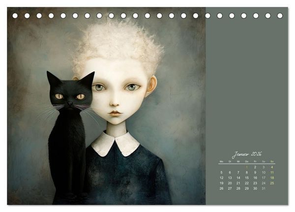 Produktbild: Die Katze - mein Freund (Tischkalender 2026 DIN A5 quer), CALVENDO Monatskalender