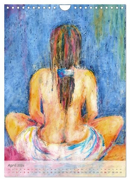 Produktbild: Body Colours - Farbenpr&auml;chtige Aktmalerei (Wandkalender 2026 DIN A4 hoch), CALVENDO Monatskalender