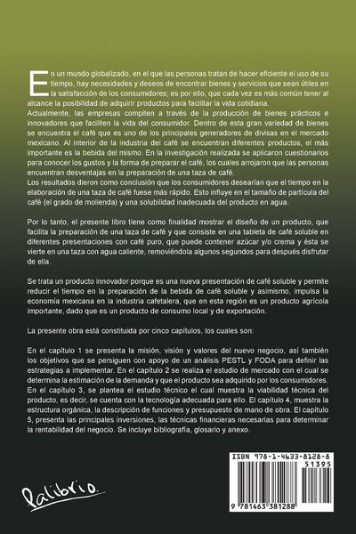 Produktbild: Estudio de Factibilidad de Un Producto Innovador de Cafe.