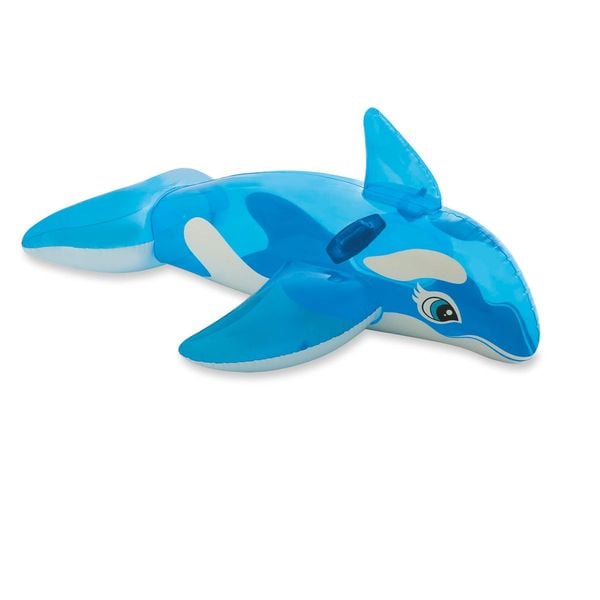 INTEX Schwimmtier Lil Whale Ride on blau 1,52mx1,14m