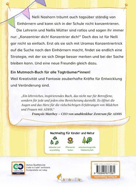 Produktbild: Nelli Nashorn. Nur Einh&ouml;rner im Kopf