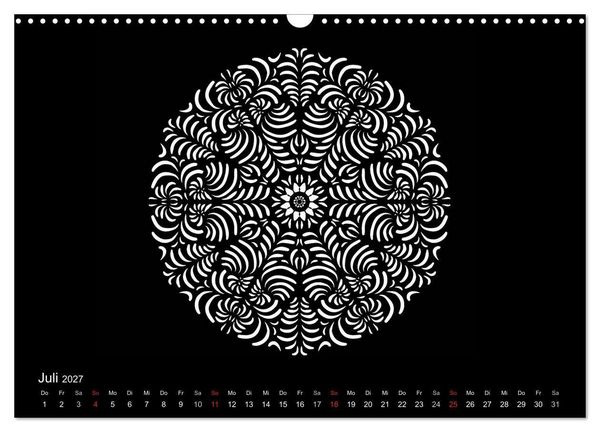Produktbild: Entspannung und Ruhe durch Mandalas (Wandkalender 2027 DIN A3 quer), CALVENDO Monatskalender