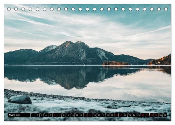 Produktbild: Bayrische Seen und W&auml;lder (Tischkalender 2027 DIN A5 quer), CALVENDO Monatskalender