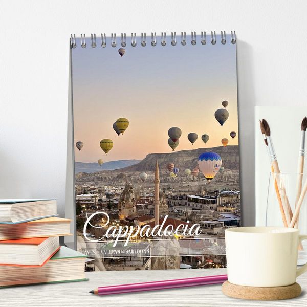 Produktbild: Cappadocia: Caves - Valleys - Balloons (Desk Calendar 2026 DIN A5 portrait), CALVENDO 12 Month DeskCalendar