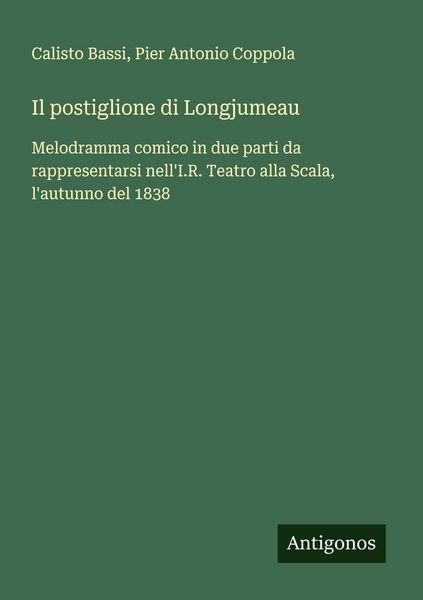 Produktbild: Il postiglione di Longjumeau