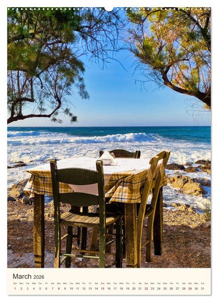 Produktbild: A feast for the eyes - Crete (High Quality Premium Wall Calendar 2026 DIN A2 portrait),CALVENDO 12 Month Wall Calendar