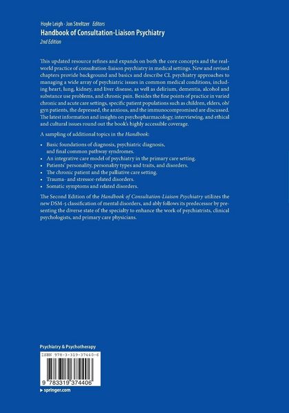 Produktbild: Handbook of Consultation-Liaison Psychiatry