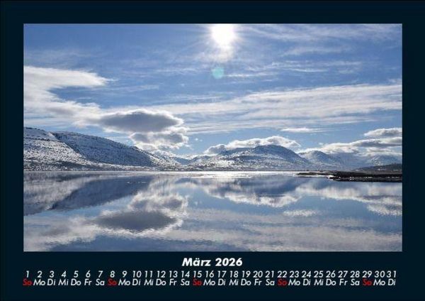 Produktbild: Landschaftskalender 2026 Fotokalender DIN A5