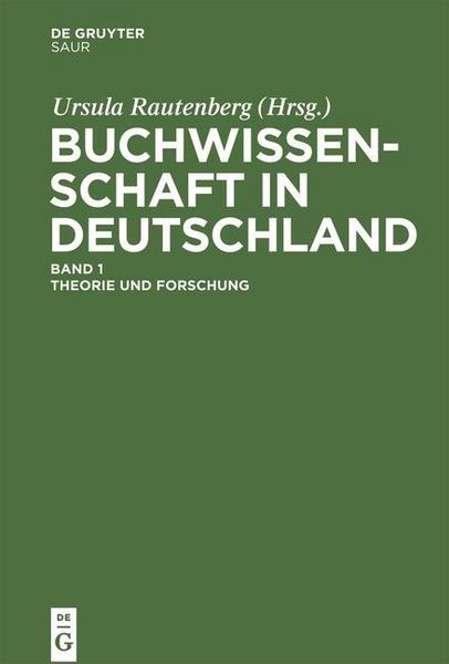 Produktbild: Buchwissenschaft in Deutschland