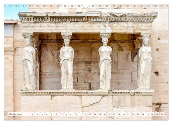 Produktbild: Gr&egrave;ce antique et Architecture (Calendrier mural 2026 DIN A3 vertical), CALVENDO calendrier mensuel