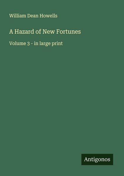 Produktbild: A Hazard of New Fortunes