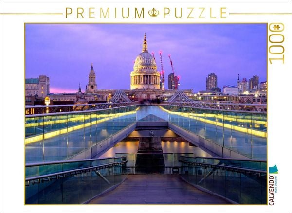 Produktbild: CALVENDO Puzzle Millenium Bridge | 1000 Teile Lege-Gr&ouml;&szlig;e 64x48cm Foto-Puzzle f&uuml;r gl&uuml;ckliche Stunden