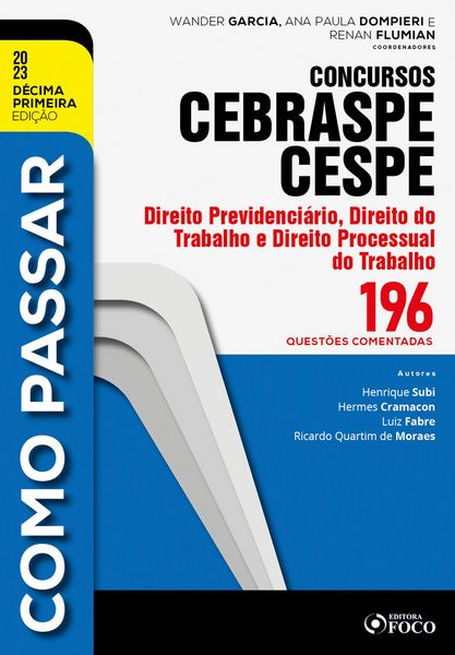 Produktbild: Como passar concursos CEBRASPE -Direito Previdenci&aacute;rio, Trabalho e Processual do Trabalho