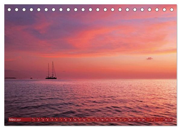 Produktbild: Die Malediven: Fluchtpunkt Sehnsucht (Tischkalender 2027 DIN A5 quer), CALVENDO Monatskalender