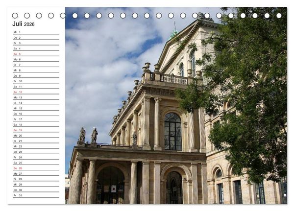 Produktbild: Hannover erleben (Tischkalender 2026 DIN A5 quer), CALVENDO Monatskalender