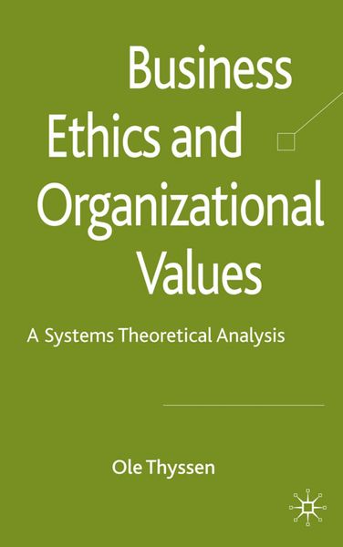 Produktbild: Business Ethics and Organizational Values