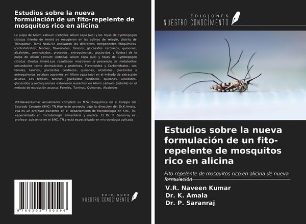 Produktbild: Estudios sobre la nueva formulaci&oacute;n de un fito-repelente de mosquitos rico en alicina