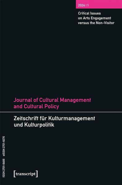 Produktbild: Journal of Cultural Management and Cultural Policy/Zeitschrift f&uuml;r Kulturmanagement und Kulturpolitik