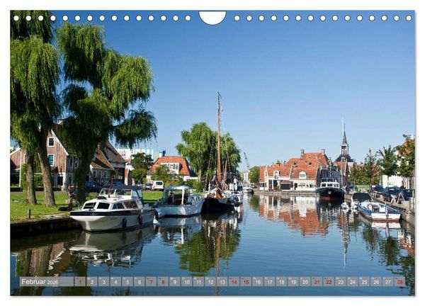 Produktbild: Hausbooturlaub Niederlande - Friesland und Groningen (Wandkalender 2026 DIN A4 quer), CALVENDO Monatskalender