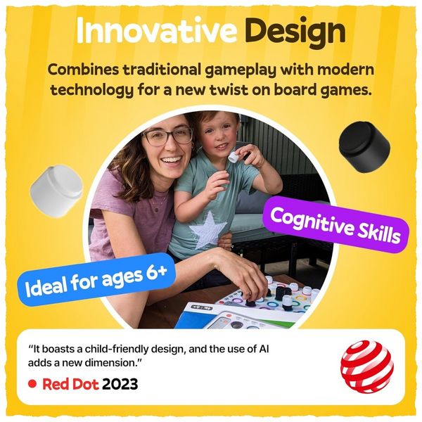 Produktbild: GiiKER Smart Four Elektronisches 3D Vier-in-einer-Reihe Logikspiel f&uuml;r Kinder & Erwachsene