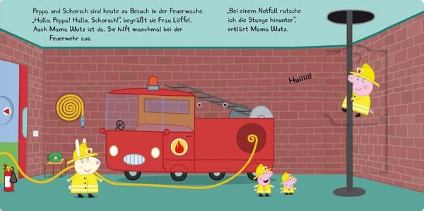 Produktbild: Peppa Pig: Peppa bei der Feuerwehr: Mein gro&szlig;er Schiebespa&szlig;