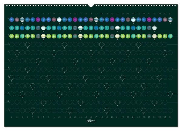 Produktbild: Perlenkalender (Wandkalender 2027 DIN A2 quer), CALVENDO Monatskalender