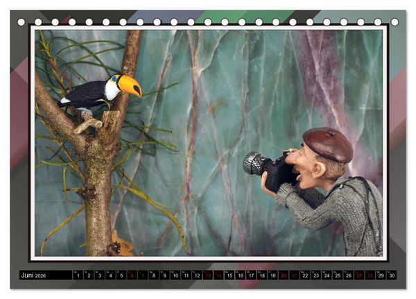 Produktbild: Fotograf auf Pirsch - ein Kinderkalender (Tischkalender 2026 DIN A5 quer), CALVENDO Monatskalender